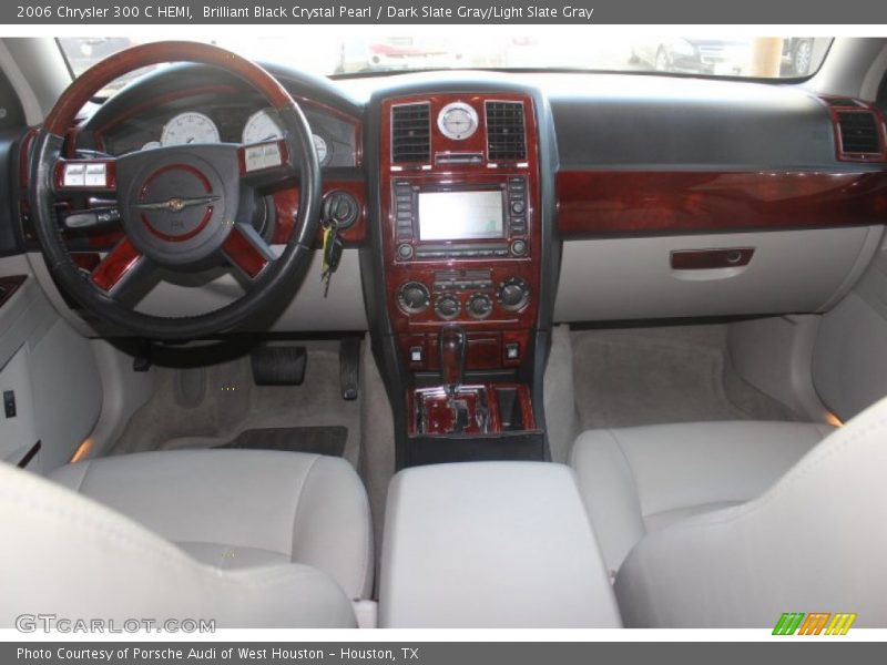 Brilliant Black Crystal Pearl / Dark Slate Gray/Light Slate Gray 2006 Chrysler 300 C HEMI