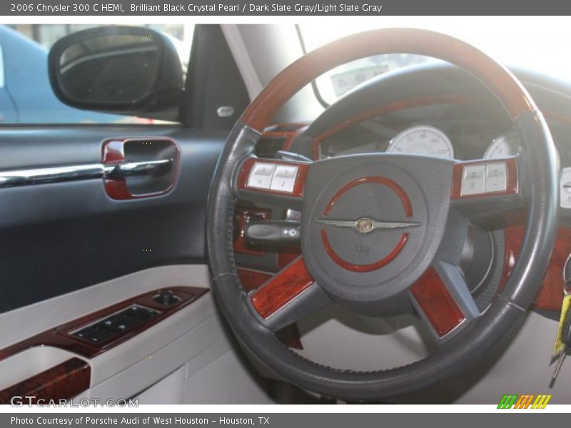 Brilliant Black Crystal Pearl / Dark Slate Gray/Light Slate Gray 2006 Chrysler 300 C HEMI