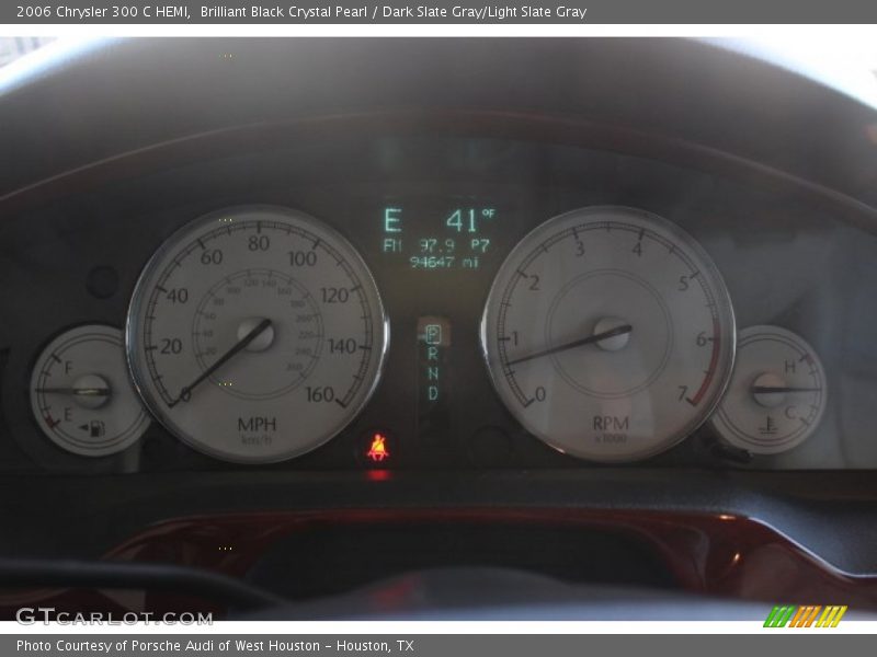 Brilliant Black Crystal Pearl / Dark Slate Gray/Light Slate Gray 2006 Chrysler 300 C HEMI