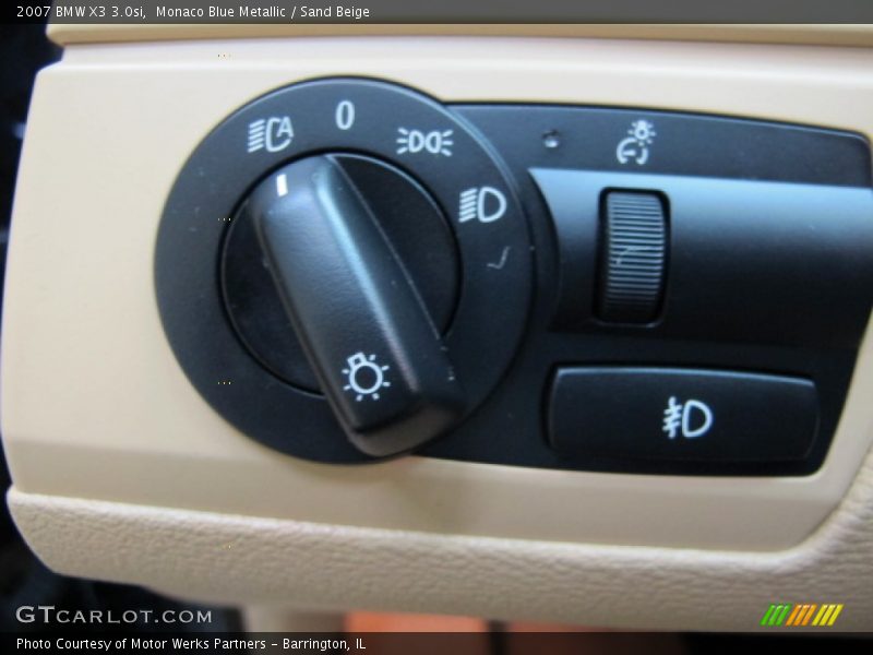 Monaco Blue Metallic / Sand Beige 2007 BMW X3 3.0si