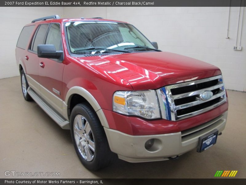 Redfire Metallic / Charcoal Black/Camel 2007 Ford Expedition EL Eddie Bauer 4x4