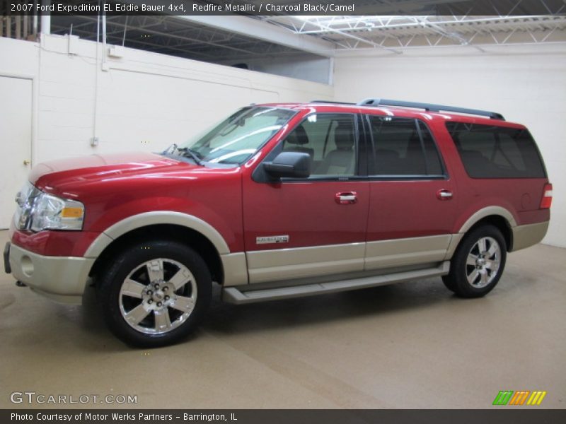 Redfire Metallic / Charcoal Black/Camel 2007 Ford Expedition EL Eddie Bauer 4x4