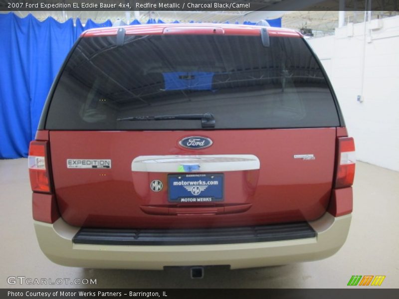 Redfire Metallic / Charcoal Black/Camel 2007 Ford Expedition EL Eddie Bauer 4x4