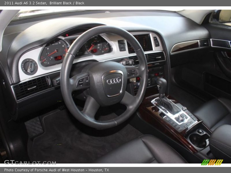 Brilliant Black / Black 2011 Audi A6 3.2 Sedan