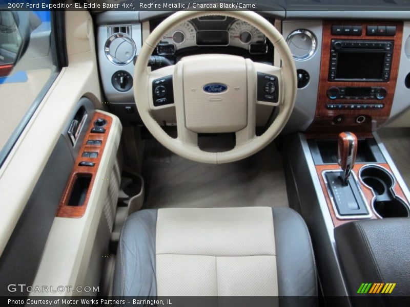 Redfire Metallic / Charcoal Black/Camel 2007 Ford Expedition EL Eddie Bauer 4x4