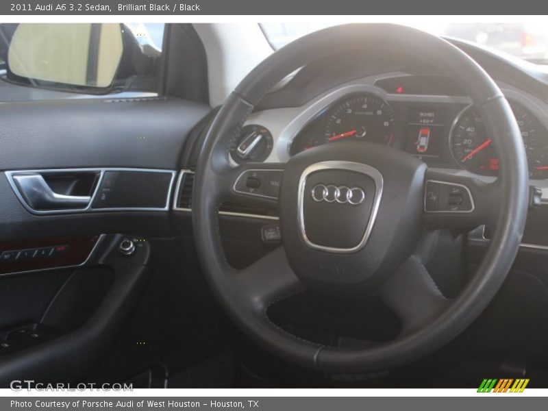 Brilliant Black / Black 2011 Audi A6 3.2 Sedan
