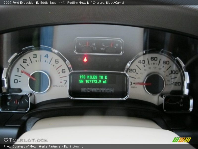 Redfire Metallic / Charcoal Black/Camel 2007 Ford Expedition EL Eddie Bauer 4x4
