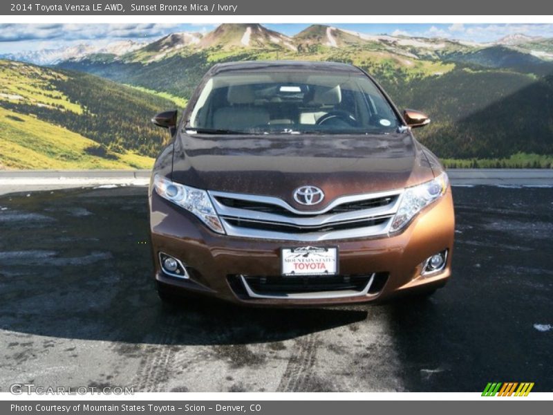 Sunset Bronze Mica / Ivory 2014 Toyota Venza LE AWD