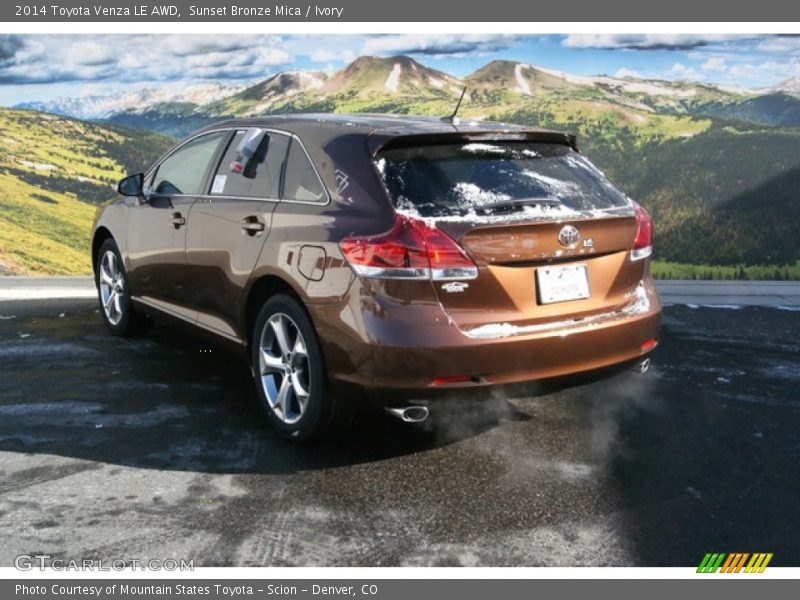 Sunset Bronze Mica / Ivory 2014 Toyota Venza LE AWD