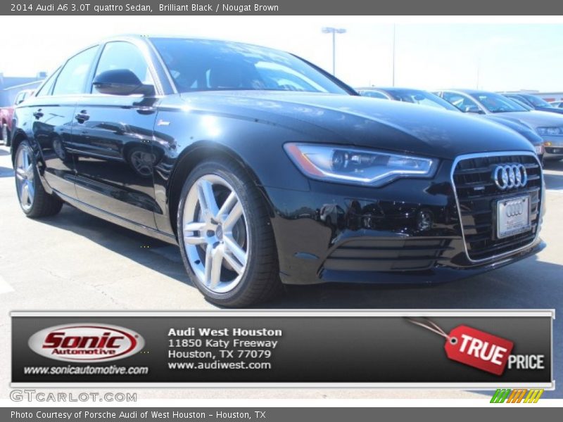 Brilliant Black / Nougat Brown 2014 Audi A6 3.0T quattro Sedan