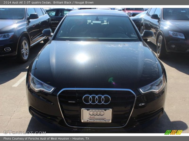 Brilliant Black / Nougat Brown 2014 Audi A6 3.0T quattro Sedan
