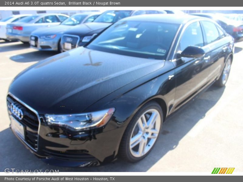 Brilliant Black / Nougat Brown 2014 Audi A6 3.0T quattro Sedan