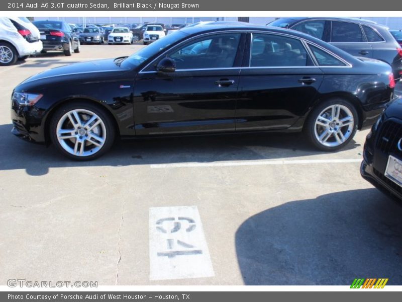 Brilliant Black / Nougat Brown 2014 Audi A6 3.0T quattro Sedan