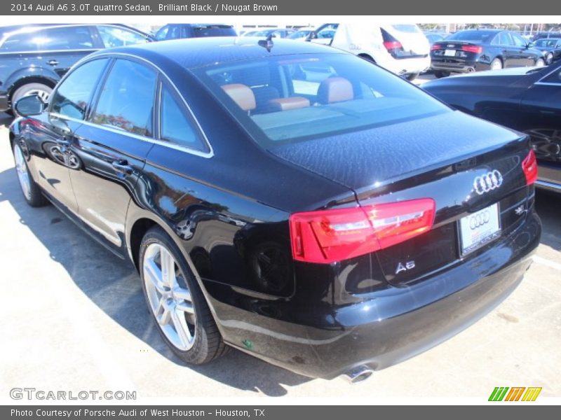 Brilliant Black / Nougat Brown 2014 Audi A6 3.0T quattro Sedan