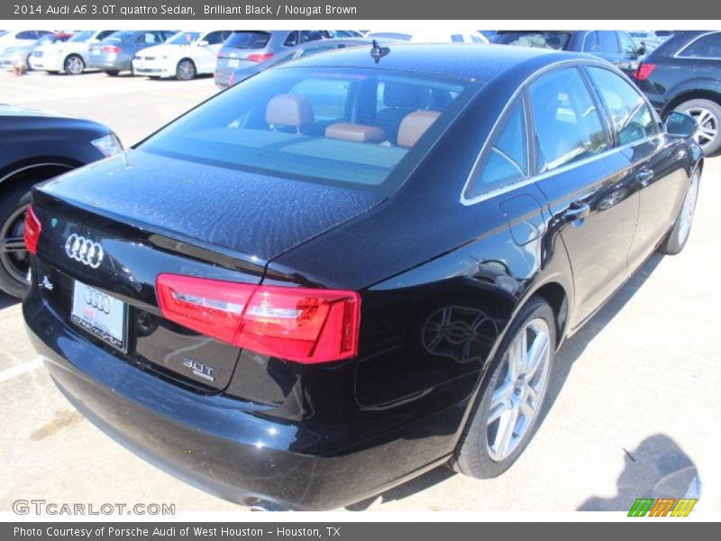 Brilliant Black / Nougat Brown 2014 Audi A6 3.0T quattro Sedan