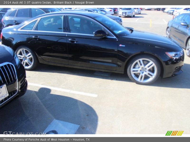 Brilliant Black / Nougat Brown 2014 Audi A6 3.0T quattro Sedan
