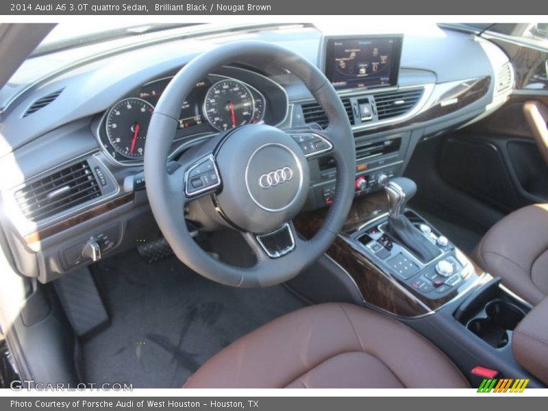 Brilliant Black / Nougat Brown 2014 Audi A6 3.0T quattro Sedan