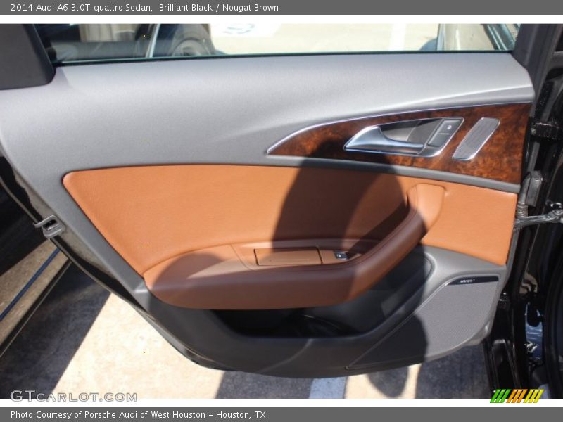 Brilliant Black / Nougat Brown 2014 Audi A6 3.0T quattro Sedan
