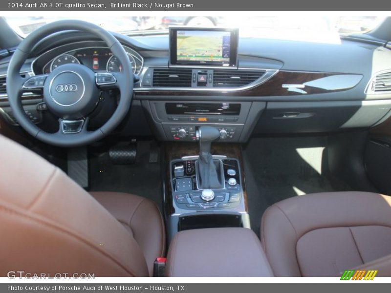 Brilliant Black / Nougat Brown 2014 Audi A6 3.0T quattro Sedan