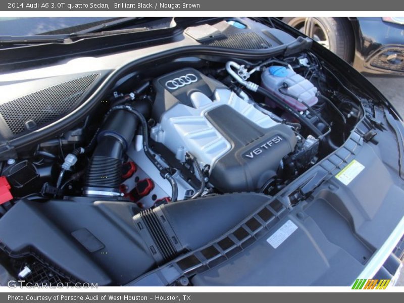 Brilliant Black / Nougat Brown 2014 Audi A6 3.0T quattro Sedan