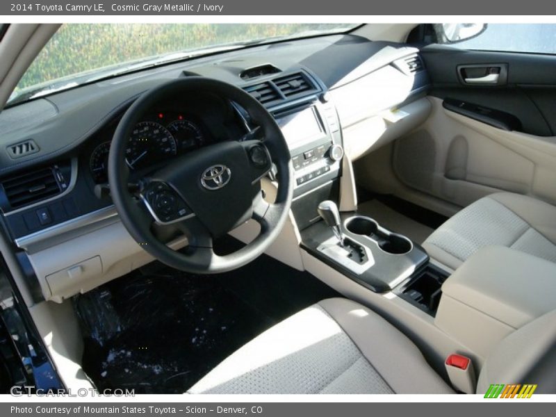 Cosmic Gray Metallic / Ivory 2014 Toyota Camry LE