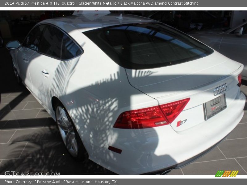 Glacier White Metallic / Black Valcona w/Diamond Contrast Stitching 2014 Audi S7 Prestige 4.0 TFSI quattro