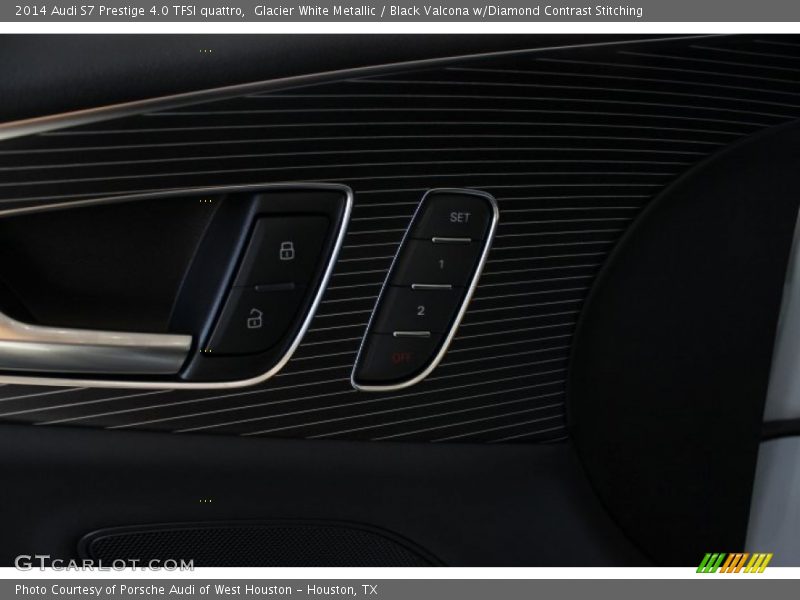Glacier White Metallic / Black Valcona w/Diamond Contrast Stitching 2014 Audi S7 Prestige 4.0 TFSI quattro