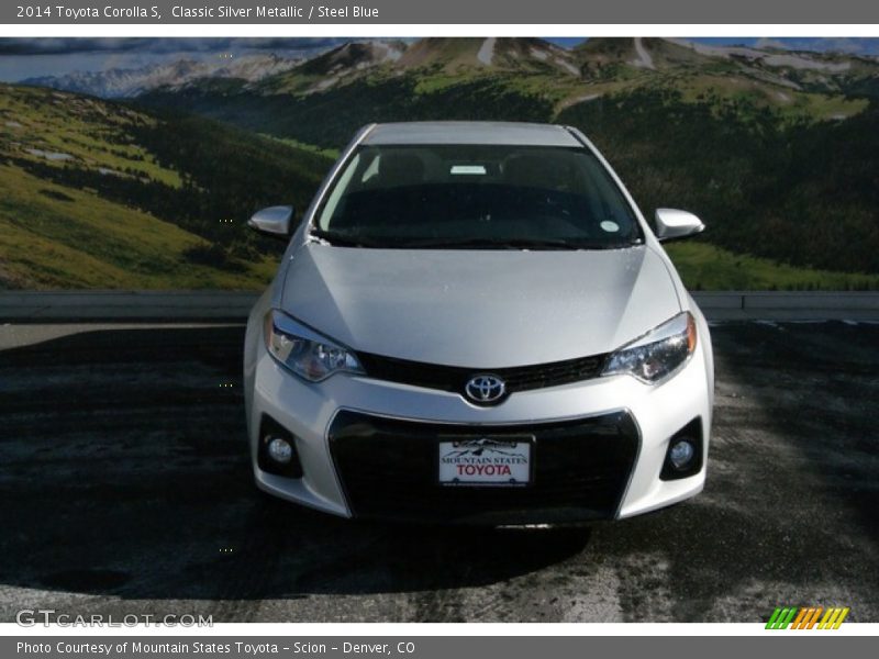 Classic Silver Metallic / Steel Blue 2014 Toyota Corolla S