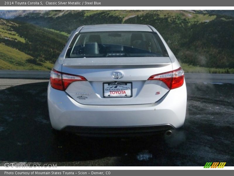 Classic Silver Metallic / Steel Blue 2014 Toyota Corolla S