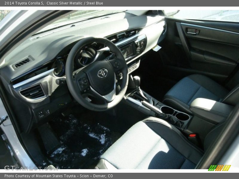 Classic Silver Metallic / Steel Blue 2014 Toyota Corolla S