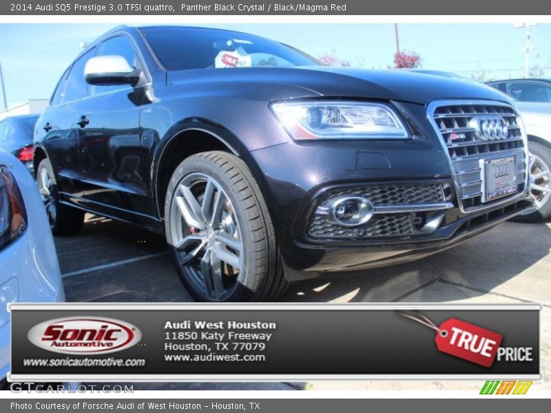 Panther Black Crystal / Black/Magma Red 2014 Audi SQ5 Prestige 3.0 TFSI quattro