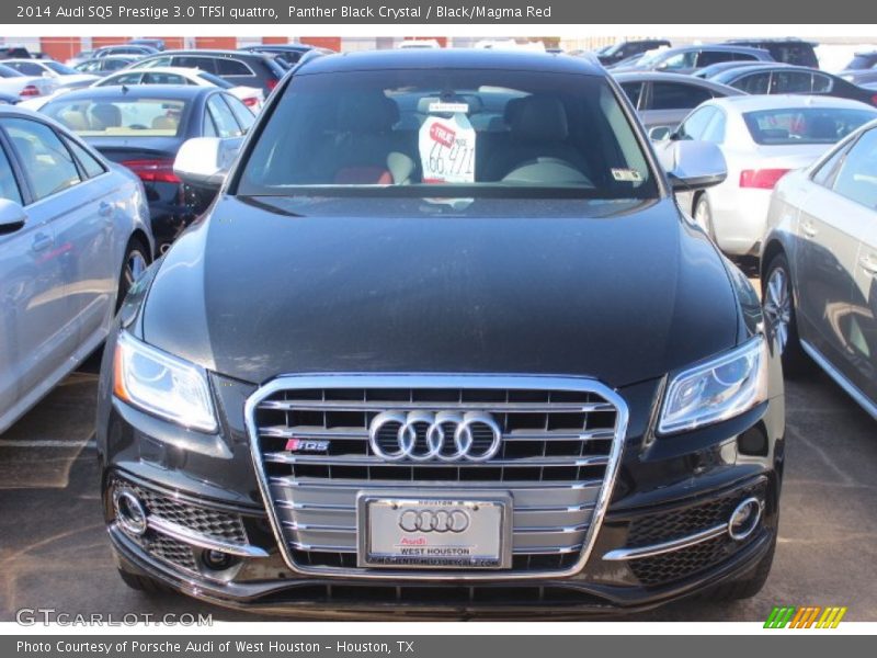 Panther Black Crystal / Black/Magma Red 2014 Audi SQ5 Prestige 3.0 TFSI quattro