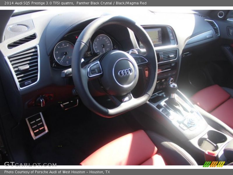 Panther Black Crystal / Black/Magma Red 2014 Audi SQ5 Prestige 3.0 TFSI quattro
