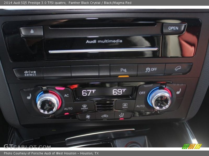 Panther Black Crystal / Black/Magma Red 2014 Audi SQ5 Prestige 3.0 TFSI quattro