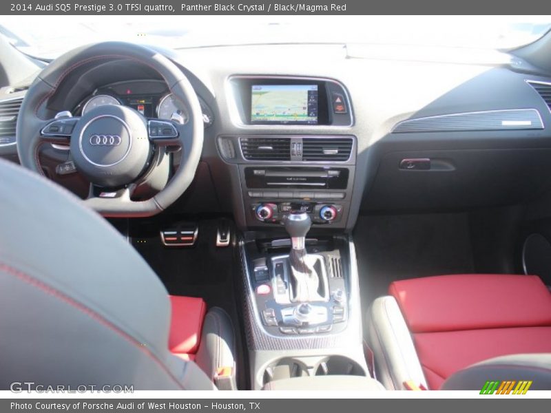 Panther Black Crystal / Black/Magma Red 2014 Audi SQ5 Prestige 3.0 TFSI quattro