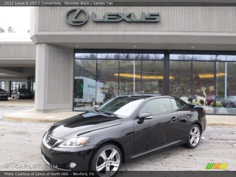 Obsidian Black / Saddle Tan 2012 Lexus IS 250 C Convertible