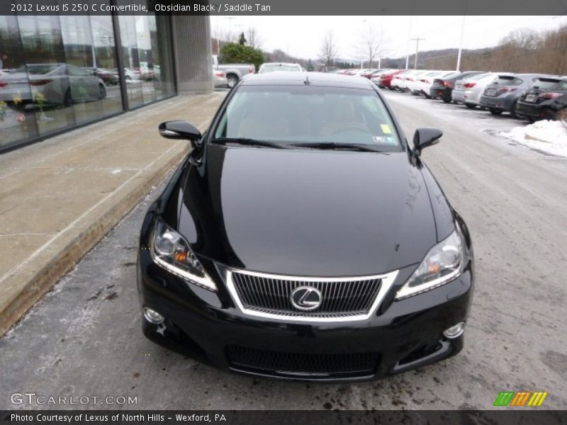 Obsidian Black / Saddle Tan 2012 Lexus IS 250 C Convertible