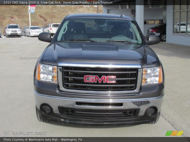 Storm Gray Metallic / Dark Titanium 2010 GMC Sierra 1500 SL Crew Cab 4x4