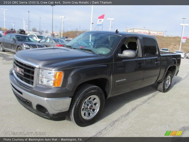 Storm Gray Metallic / Dark Titanium 2010 GMC Sierra 1500 SL Crew Cab 4x4