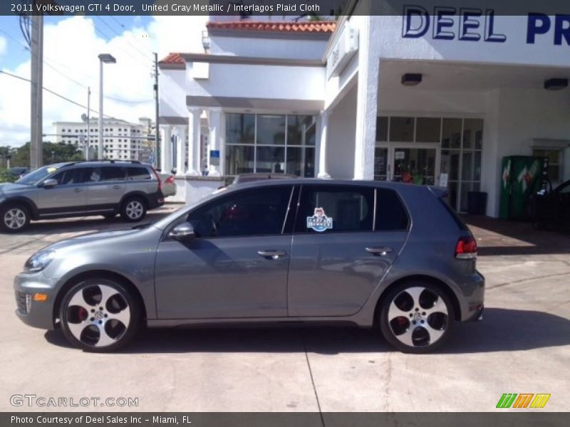 United Gray Metallic / Interlagos Plaid Cloth 2011 Volkswagen GTI 4 Door