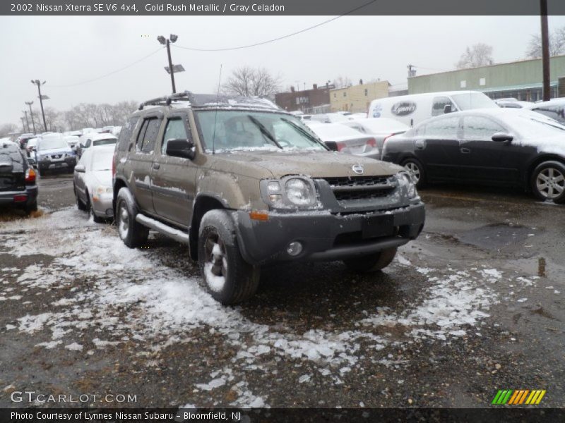 Gold Rush Metallic / Gray Celadon 2002 Nissan Xterra SE V6 4x4