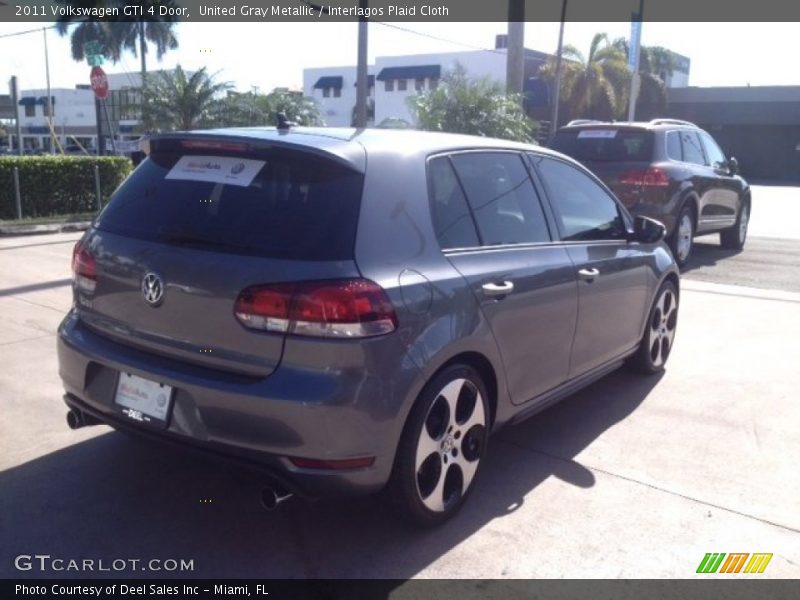 United Gray Metallic / Interlagos Plaid Cloth 2011 Volkswagen GTI 4 Door