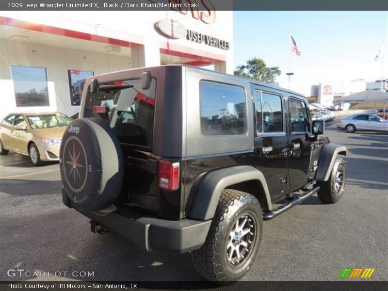 Black / Dark Khaki/Medium Khaki 2009 Jeep Wrangler Unlimited X