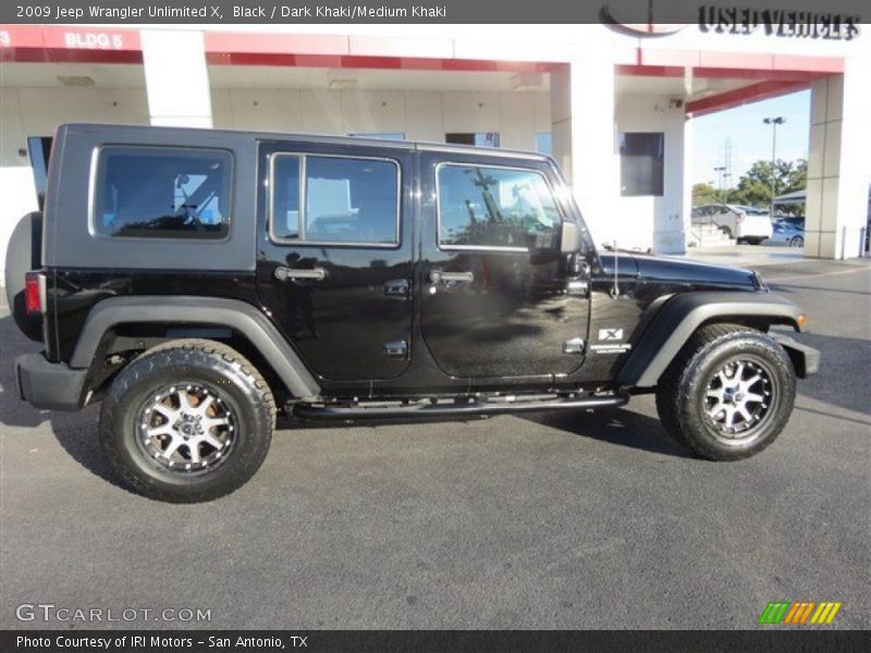 Black / Dark Khaki/Medium Khaki 2009 Jeep Wrangler Unlimited X