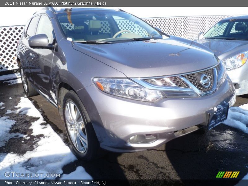 Platinum Graphite / Beige 2011 Nissan Murano LE AWD