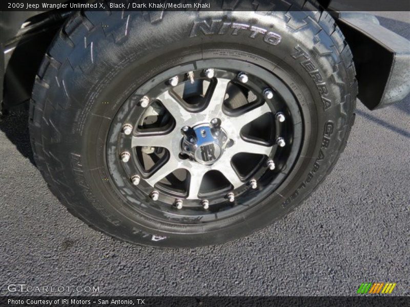 Black / Dark Khaki/Medium Khaki 2009 Jeep Wrangler Unlimited X