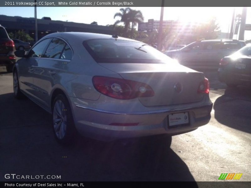 White Gold Metallic / Cornsilk Beige/Black 2011 Volkswagen CC Sport