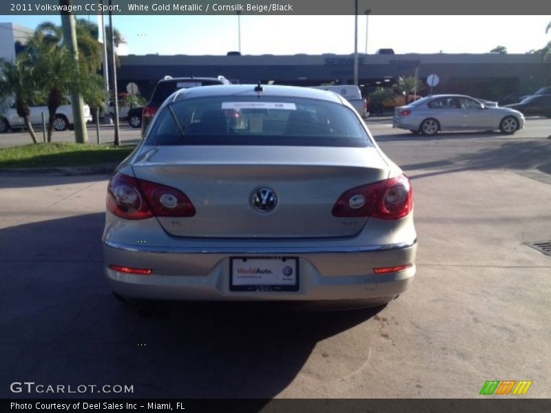 White Gold Metallic / Cornsilk Beige/Black 2011 Volkswagen CC Sport