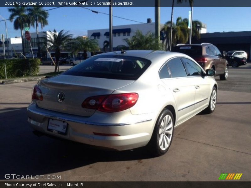 White Gold Metallic / Cornsilk Beige/Black 2011 Volkswagen CC Sport