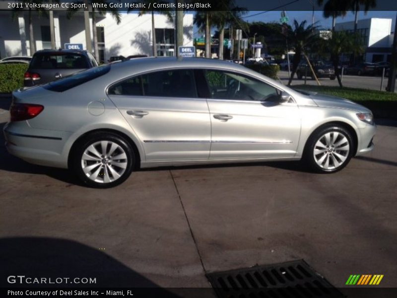 White Gold Metallic / Cornsilk Beige/Black 2011 Volkswagen CC Sport